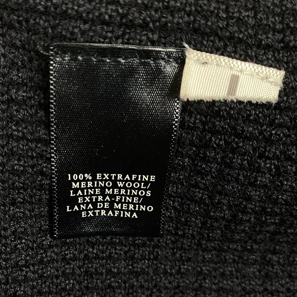 Ann Taylor Black Merino Wool Cardigan Sweater Size Small - Picture 5 of 7